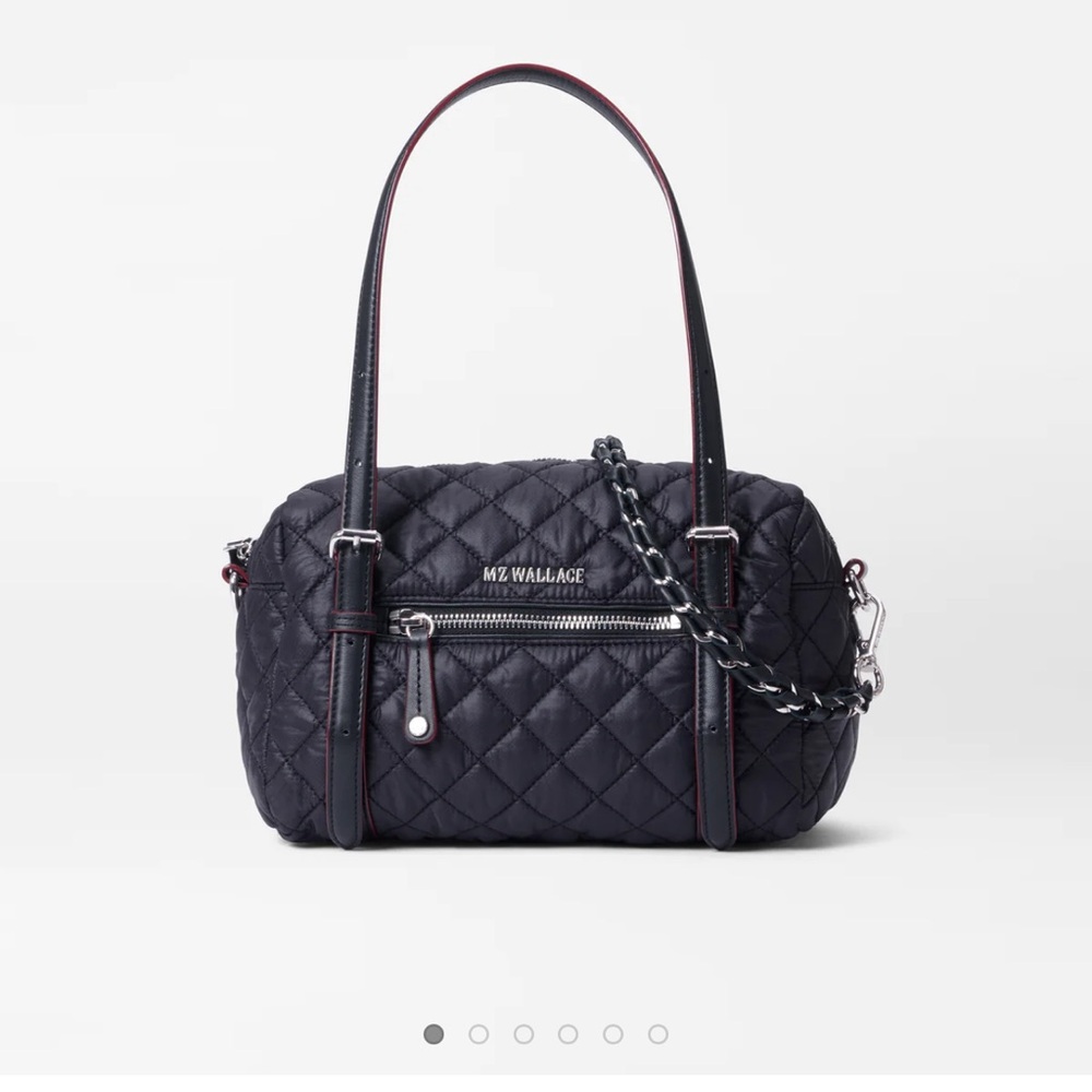 MZ WALLACE Crosby Barrel Bag in Black Retail $285
